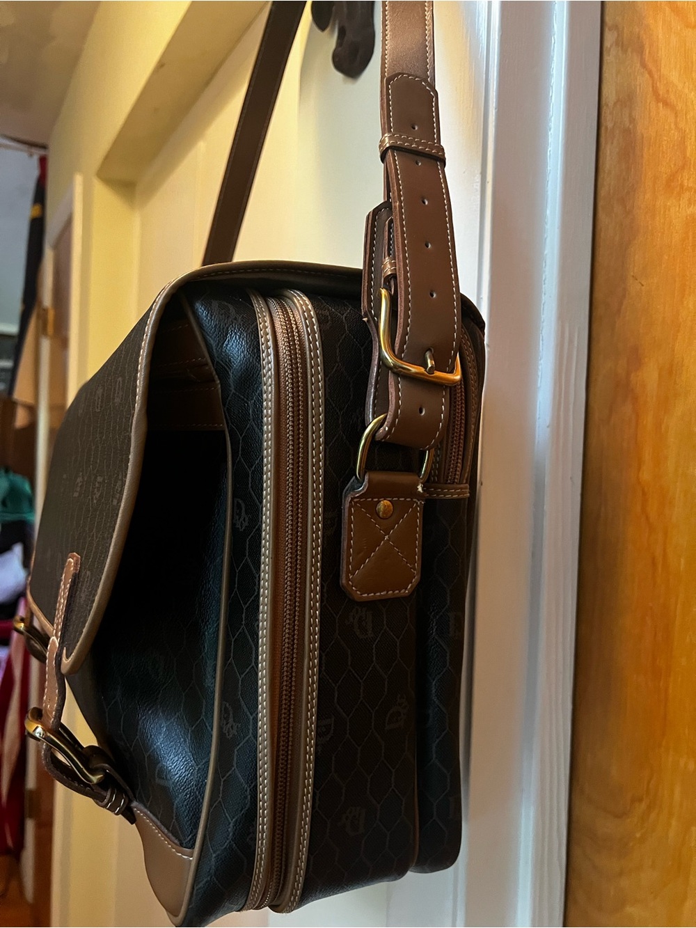 Vintage Christian Dior Travel Luggage Bag RARE - Picture 4 of 17